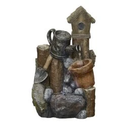 Easy Fountain Country Garden Pour Water Feature With LED Lights -Garden Master Deals Store 1020170 2