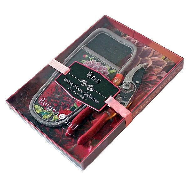 Burgon & Ball British Bloom Gift Boxed Pruner & Holster Set 1 Burgon & Ball British Bloom Gift Boxed Pruner & Holster Set