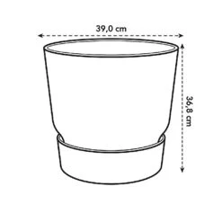 Elho Greenville Round Pot 40cm Living Concrete -Garden Master Deals Store 1112062 4