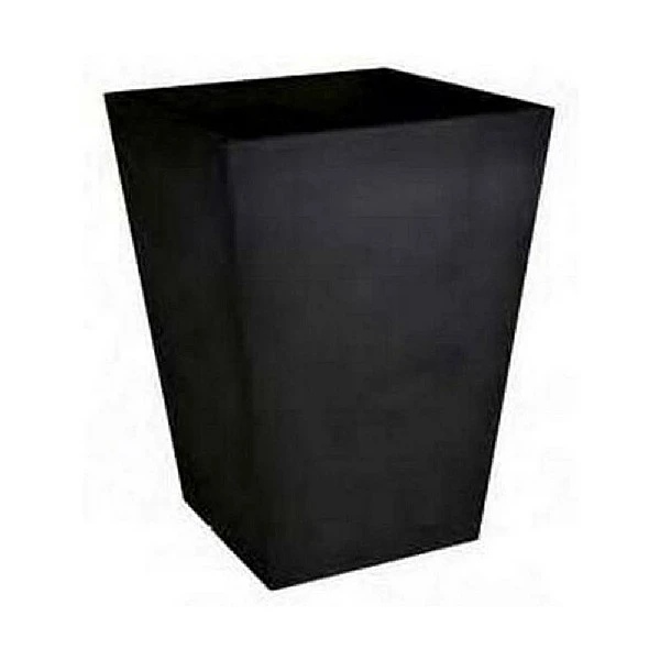 Stewart Garden 40cm Basalt Tall Square Planter - Black 2 Stewart Garden 40cm Basalt Tall Square Planter - Black - Image 2