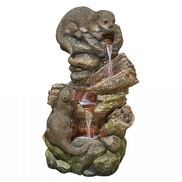 Easy Fountain Otter Pools Water Feature With LED Lights 2 Easy Fountain Otter Pools Water Feature With LED Lights - Image 2