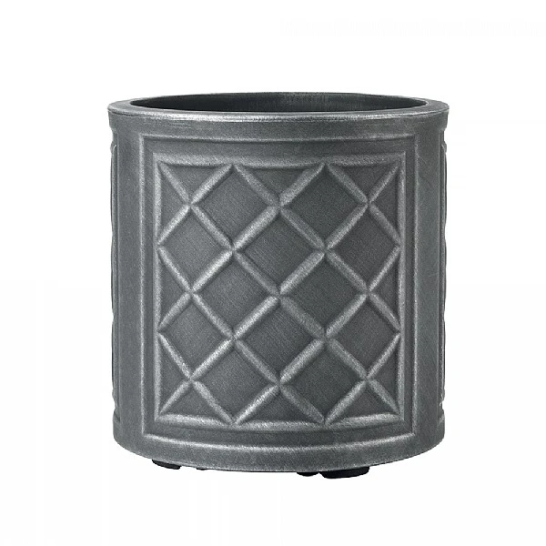 Stewart Garden 32cm Lead Effect Round Planter - Pewter 1 Stewart Garden 32cm Lead Effect Round Planter - Pewter