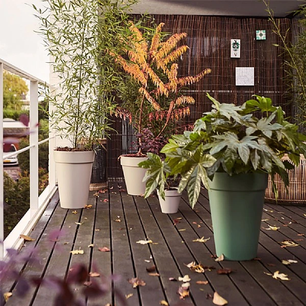 Elho Loft Urban Round High Pot 28cm - Various Colours 1 Elho Loft Urban Round High Pot 28cm - Various Colours